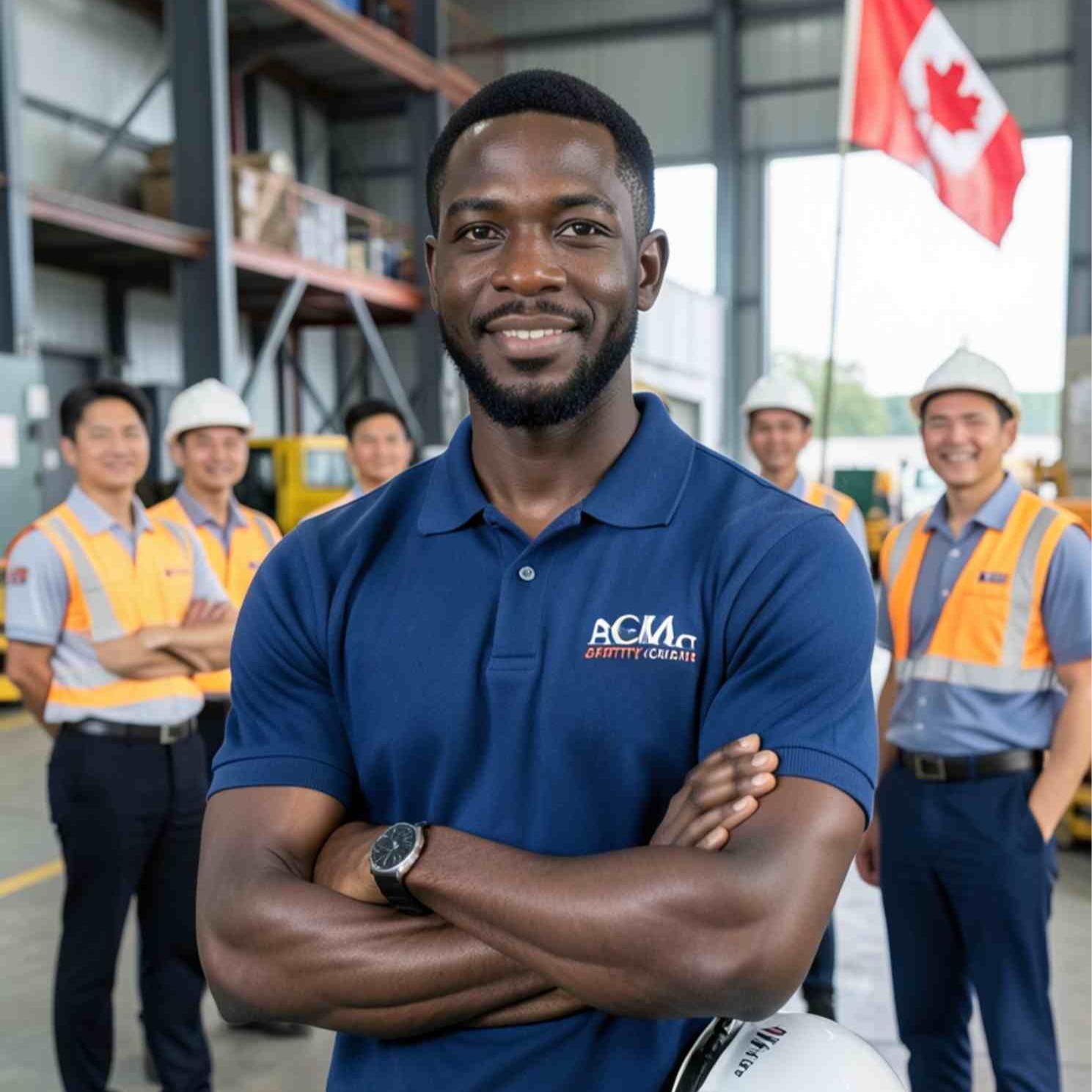 Casey Brown Services safety team collaborating on workplace safety solutions in Alberta